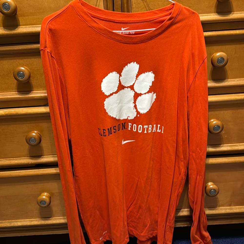 Nike Clemson Football Long Sleeve (Size Large)
